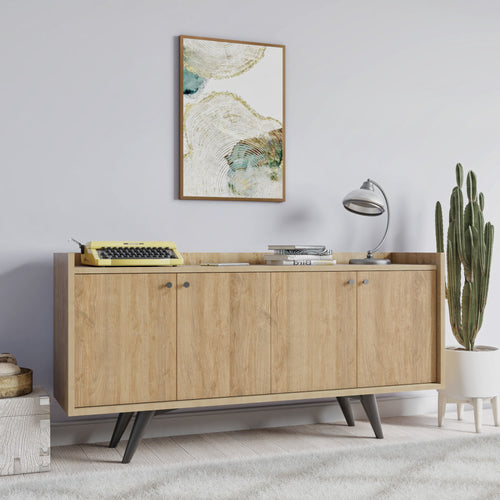 Sideboard mit 4 türen, Lizbon Eiche