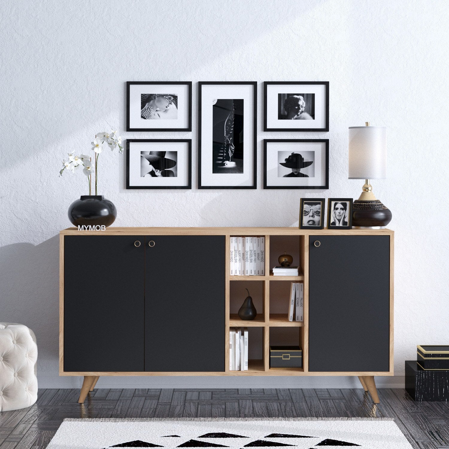 Sideboard mit 3 türen, Vei̇t Eiche