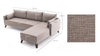 Ecksofa mit Chaiselongue Rechts, 3-Sitzer, aus Stoff, Bella 1 Creme (6)