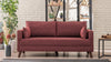 Sofa 2-Sitzer mit Stoff, Bella Bordeaux (1)