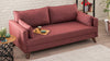 Schlafsofa 3-Sitzer mit Stoff, Bella Bordeaux (2)