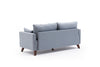 Sofa 2-Sitzer mit Stoff, Bella Blau (6)