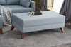 Ecksofa mit Chaiselongue Links, 4-Sitzer, aus Stoff, Bella Mini Blau (2)