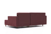 Ecksofa Schlaffunktion mit Chaiselongue Rechts, 2-Sitzer, aus Stoff, Aydam Bordeaux (5)