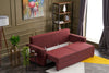 Schlafsofa 3-Sitzer mit Stoff, Ece Bordeaux (3)