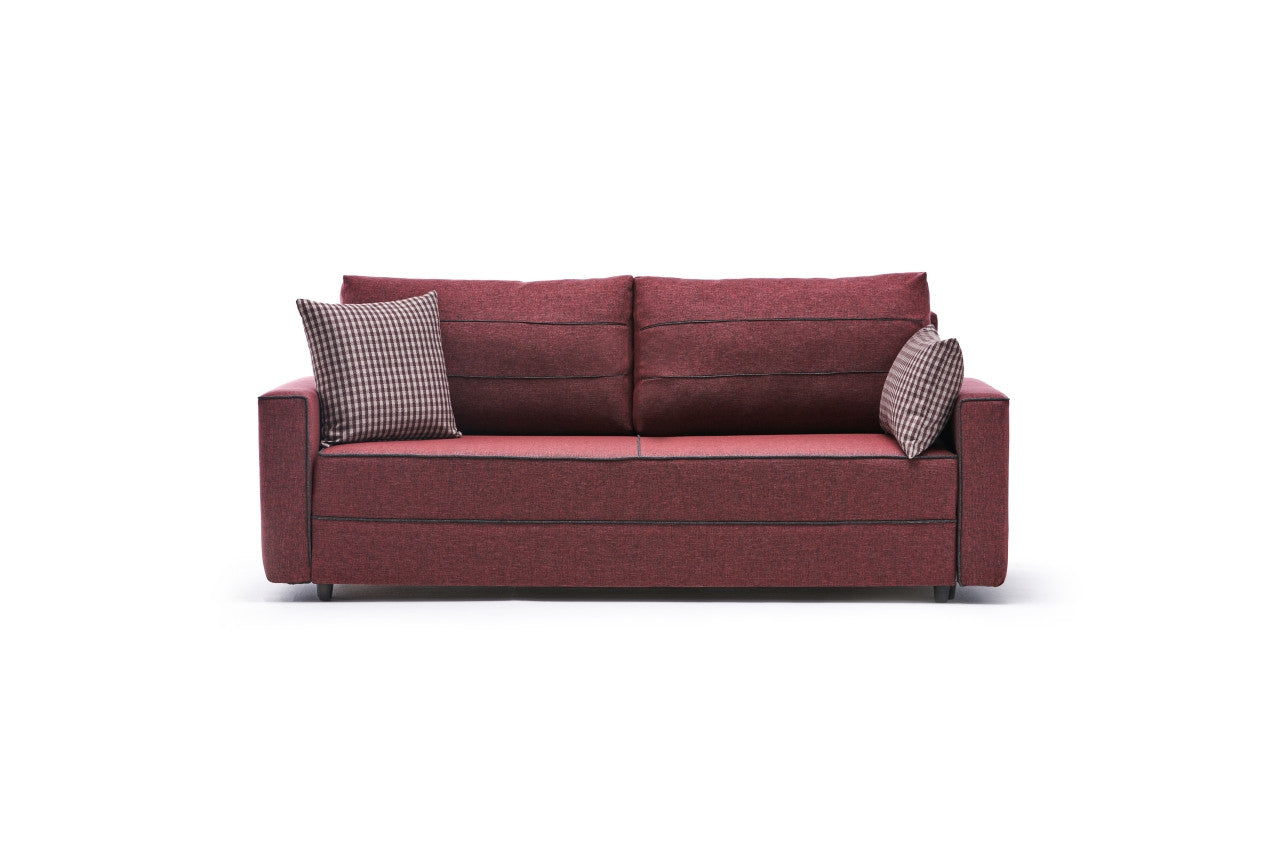 Schlafsofa 3-Sitzer mit Stoff, Ece Bordeaux (6)