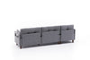 Ecksofa mit Chaiselongue Links, 3-Sitzer, aus Stoff, Comfort Grau (5)