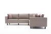 Ecksofa Symmetrisch, 4-Sitzer, aus Stoff, Kale Creme (5)