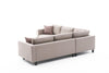 Ecksofa Symmetrisch, 4-Sitzer, aus Stoff, Kale Creme (6)