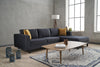 Ecksofa mit Chaiselongue Rechts, 3-Sitzer, aus Stoff, Kale Anthrazit (1)