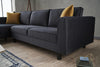 Ecksofa mit Chaiselongue Links, 3-Sitzer, aus Stoff, Kale Anthrazit (4)