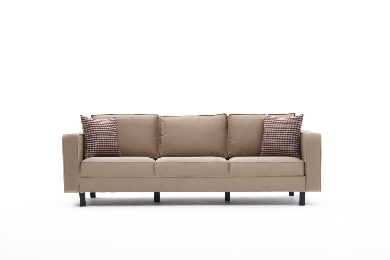 Sofa 3-Sitzer mit Stoff, Kale Creme (5)