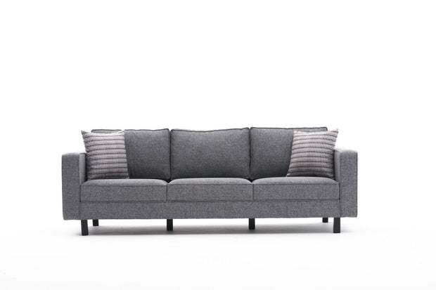 Sofa 3-Sitzer mit Stoff, Kale Grau (4)