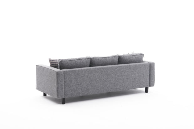 Sofa 3-Sitzer mit Stoff, Kale Grau (5)