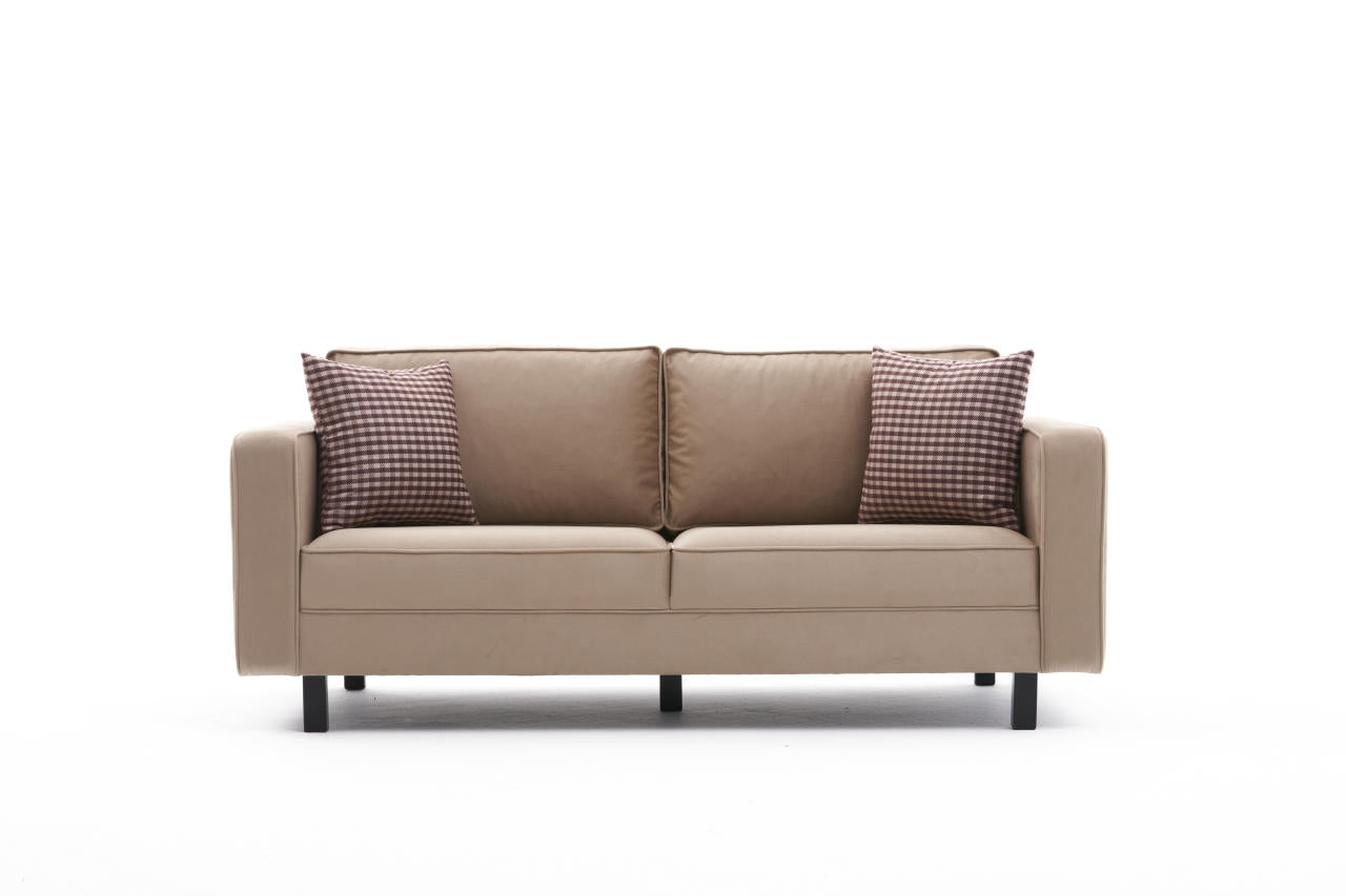 Sofa 2-Sitzer mit Stoff, Kale Creme (4)