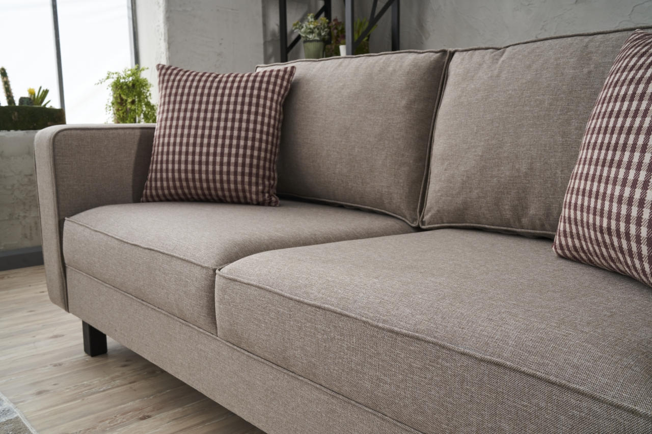 Sofa 2-Sitzer mit Stoff, Kale Creme (4)