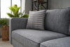 Sofa 2-Sitzer mit Stoff, Kale Grau (4)