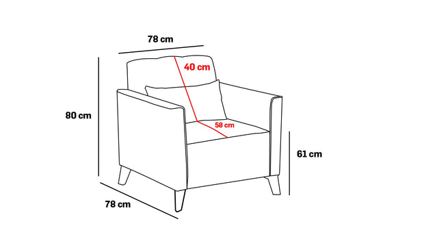 Sessel mit Samtstoff Ova Schwarz (6)