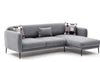 Ecksofa Schlaffunktion mit Chaiselongue Rechts, 3-Sitzer, aus Stoff, Venus Grau (6)