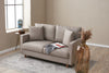 Sofa 2-Sitzer mit Stoff, Eva Creme (1)