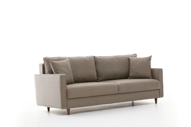 Sofa 3-Sitzer mit Stoff, Eva Creme (4)