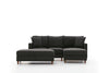 Ecksofa mit Chaiselongue Rechts, 4-Sitzer, aus Stoff, Eva Anthrazit (6)