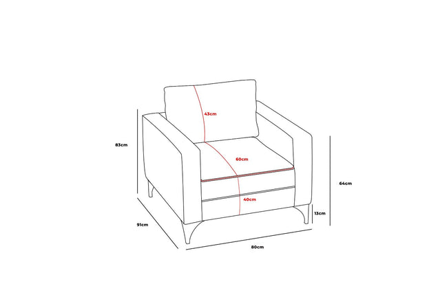 Sessel mit Stoff Berlin Anthrazit (6)