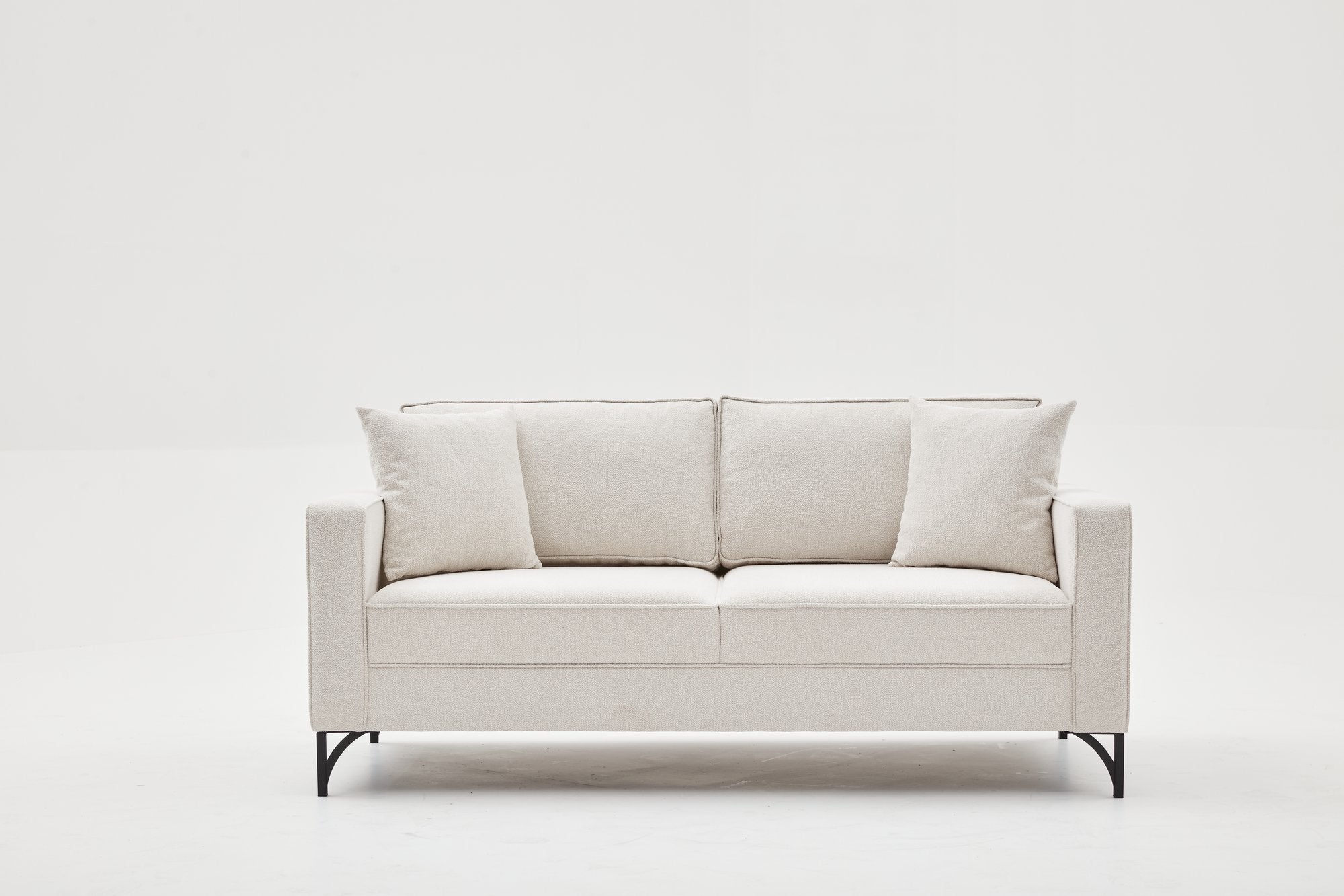 Sofa 2-Sitzer mit Stoff, Berlin Creme (2)