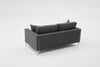 Sofa 2-Sitzer mit Stoff, Berlin Anthrazit (4)