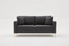 Sofa 2-Sitzer mit Stoff, Berlin Anthrazit (5)