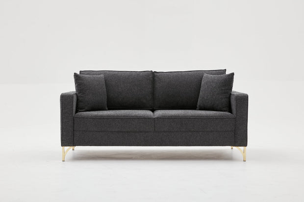 Sofa 2-Sitzer mit Stoff, Berlin Anthrazit (5)