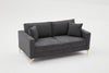 Sofa 2-Sitzer mit Stoff, Berlin Anthrazit (4)