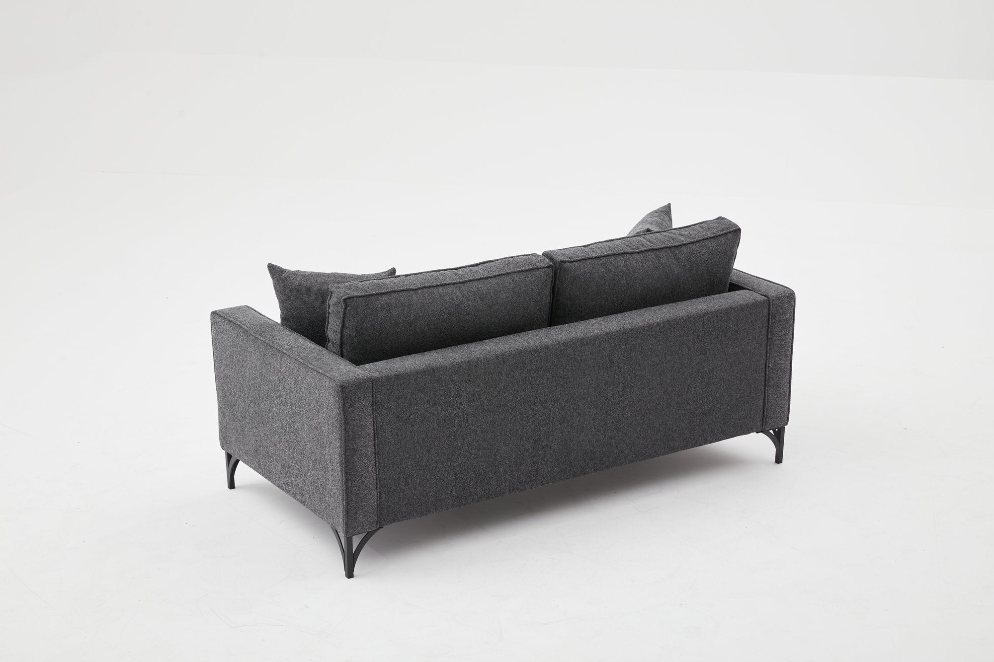 Sofa 2-Sitzer mit Stoff, Berlin Anthrazit (5)