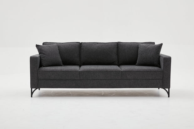 Sofa 3-Sitzer mit Stoff, Berlin Anthrazit (5)