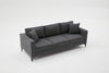 Sofa 3-Sitzer mit Stoff, Berlin Anthrazit (6)