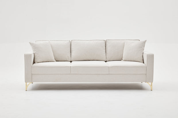 Sofa 3-Sitzer mit Stoff, Berlin Creme (3)