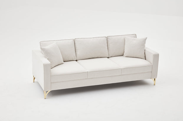 Sofa 3-Sitzer mit Stoff, Berlin Creme (4)