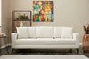 Sofa 3-Sitzer mit Stoff, Berlin Creme