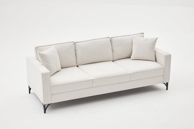 Sofa 3-Sitzer mit Stoff, Berlin Creme (3)