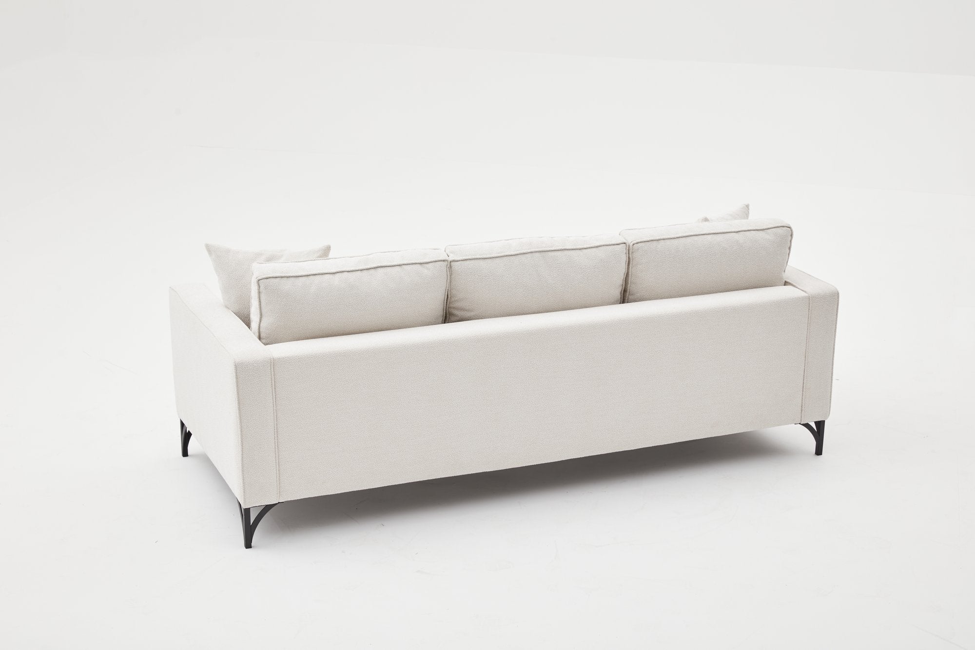 Sofa 3-Sitzer mit Stoff, Berlin Creme (4)