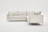 Ecksofa Symmetrisch, 4-Sitzer, aus Stoff, Berlin Creme (4)