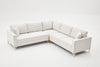 Ecksofa Symmetrisch, 4-Sitzer, aus Stoff, Berlin Creme (5)