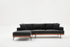 Ecksofa mit Chaiselongue Links, 3-Sitzer, aus Stoff, Liva Anthrazit (5)