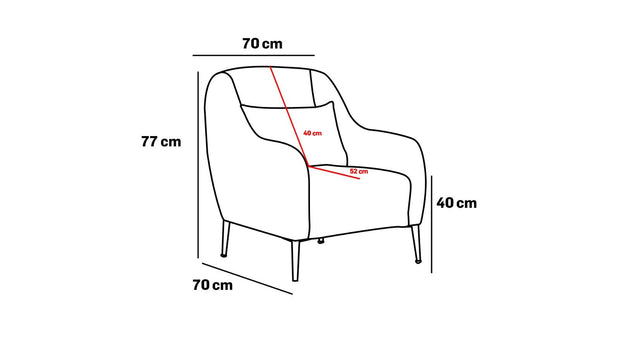 Sessel mit Stoff Simena Beige (5)