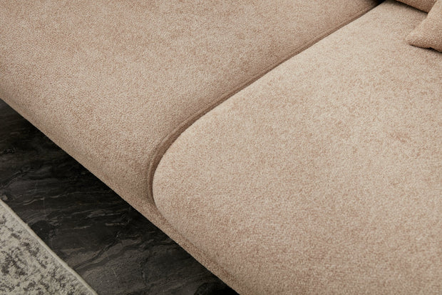 Schlafsofa 3-Sitzer mit Stoff, Simena Beige (3)