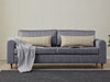 Sofa 3-Sitzer mit Stoff, Salem Grau