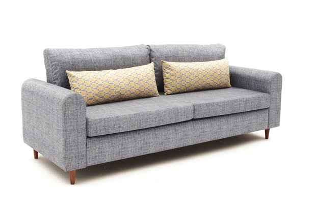 Sofa 3-Sitzer mit Stoff, Salem Grau (2)