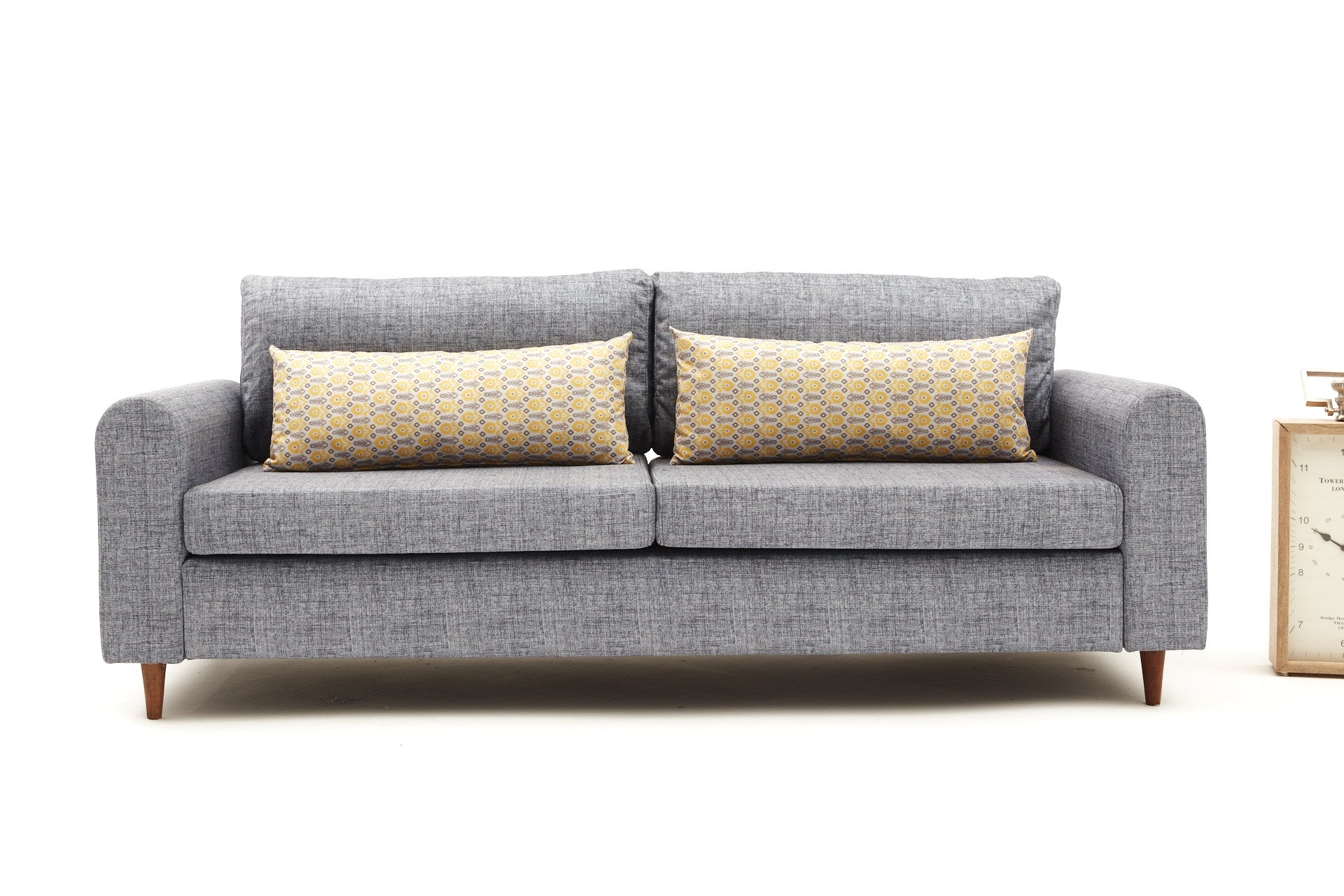 Sofa 3-Sitzer mit Stoff, Salem Grau (3)