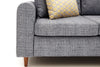 Sofa 3-Sitzer mit Stoff, Salem Grau (5)