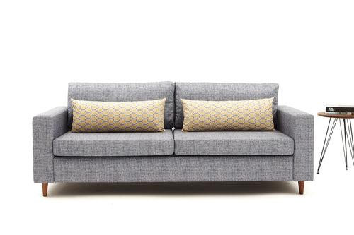 Sofa 3-Sitzer mit Stoff, Step Grau (1)